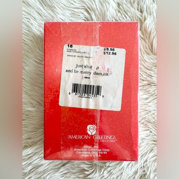 Vintage Funny Just Shut Up and Be Merry Christmas Cards Box Set (18) - Picture 2 of 4